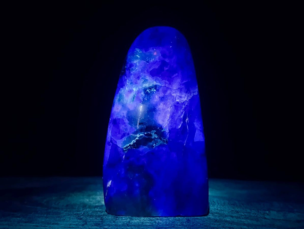 Polished Watermelon Fluorite Standing Display Pieces x 3 From Uis, Namibia - Toprock Gemstones and Minerals 
