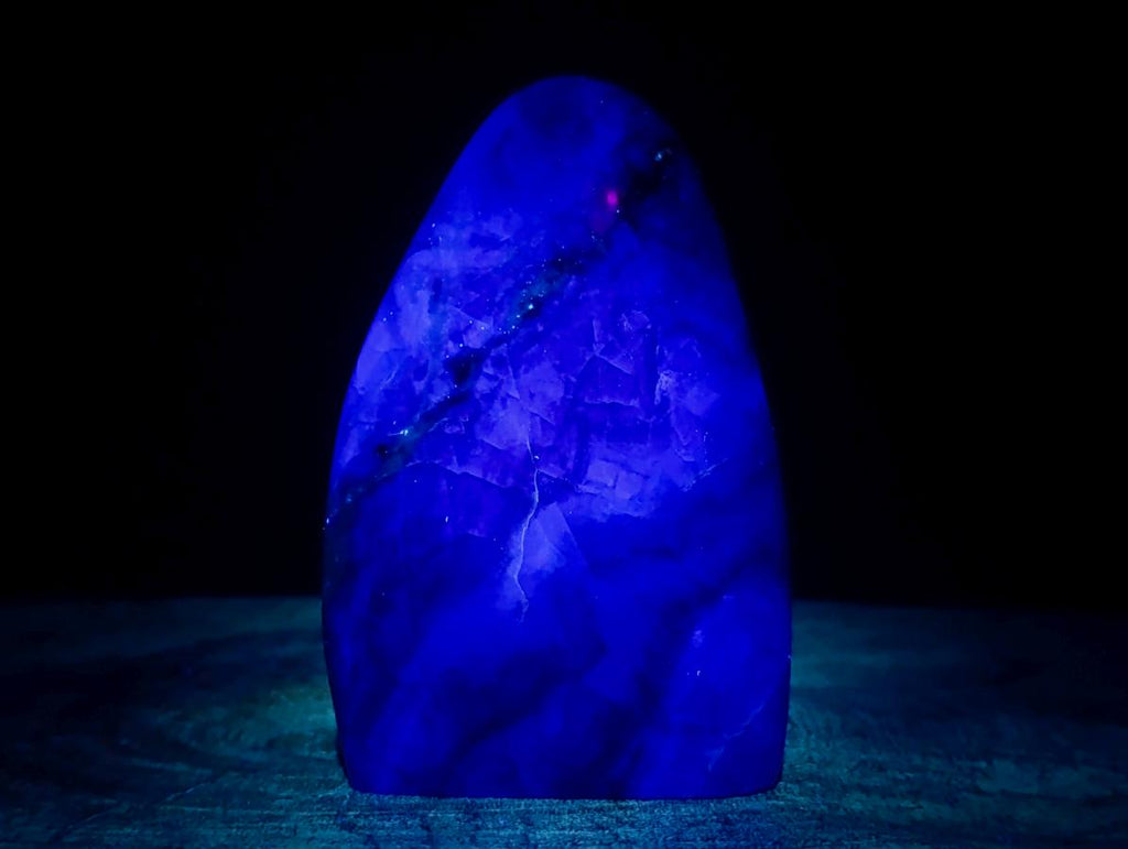 Polished Watermelon Fluorite Standing Display Pieces x 3 From Uis, Namibia - Toprock Gemstones and Minerals 