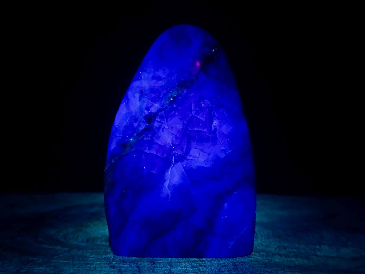 Polished Watermelon Fluorite Standing Display Pieces x 3 From Uis, Namibia - Toprock Gemstones and Minerals 