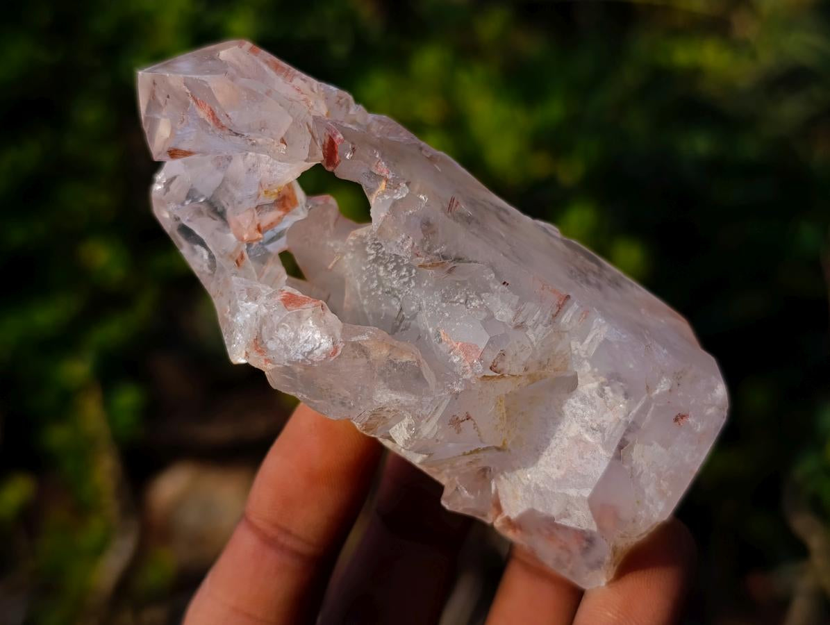 Polished GIrasol Elestial Quartz Crystals x 14 From Madagascar - Toprock Gemstones and Minerals 