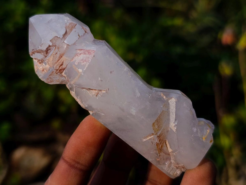 Polished GIrasol Elestial Quartz Crystals x 14 From Madagascar - Toprock Gemstones and Minerals 