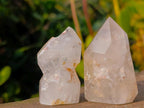 Polished GIrasol Elestial Quartz Crystals x 14 From Madagascar - Toprock Gemstones and Minerals 