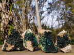Natural Crystalline Malachite Specimens x 4 From Tenke Fungurume, Congo - Toprock Gemstones and Minerals 