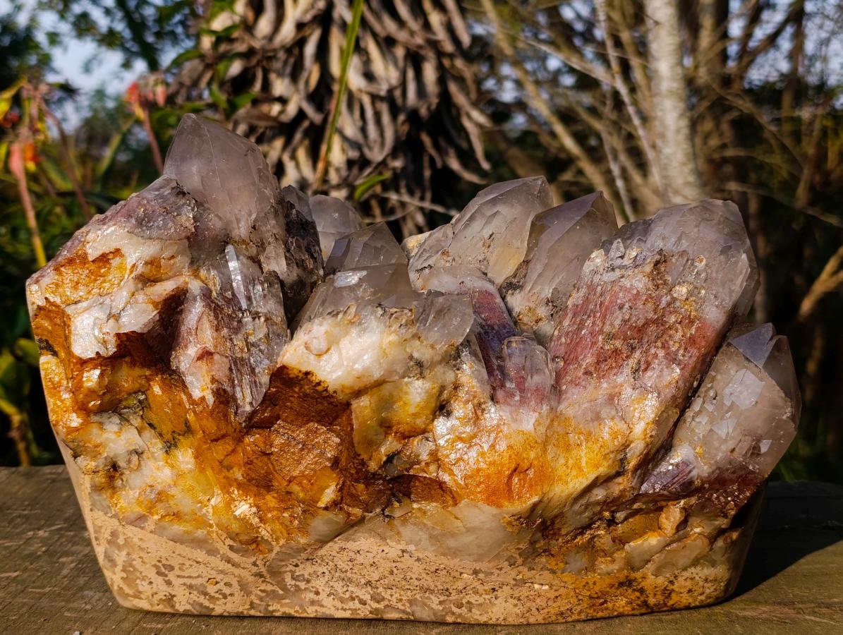 Natural XL Hematoid Quartz Cluster x 1 From Zambia - Toprock Gemstones and Minerals 