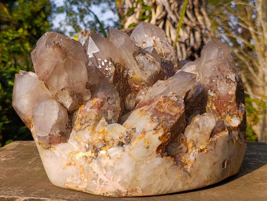 Natural XL Hematoid Quartz Cluster x 1 From Zambia - Toprock Gemstones and Minerals 