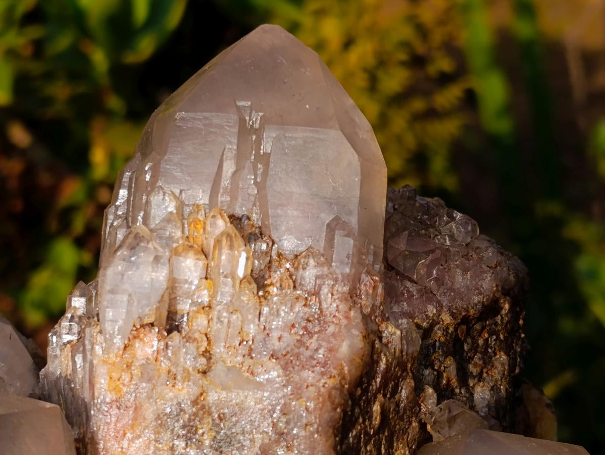 Natural XL Hematoid Quartz Cluster x 1 From Zambia - Toprock Gemstones and Minerals 