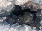 Natural Blue Celestite Geode Specimens x 2 From Sakoany, Madagascar - Toprock Gemstones and Minerals 