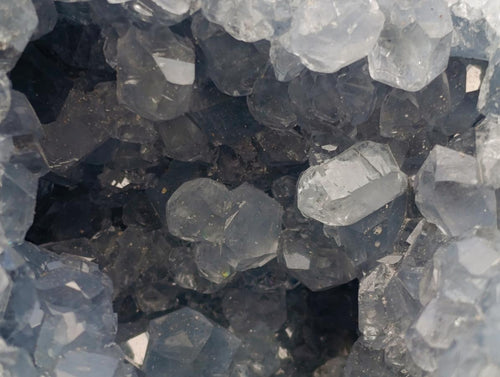 Natural Blue Celestite Geode Specimens x 2 From Sakoany, Madagascar - Toprock Gemstones and Minerals 