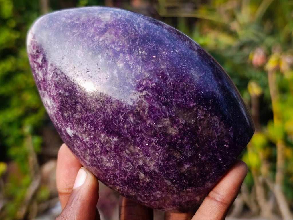 Polished Lepidolite Standing Display Pieces x 3 From Ambatondrazaka, Madagascar - Toprock Gemstones and Minerals 