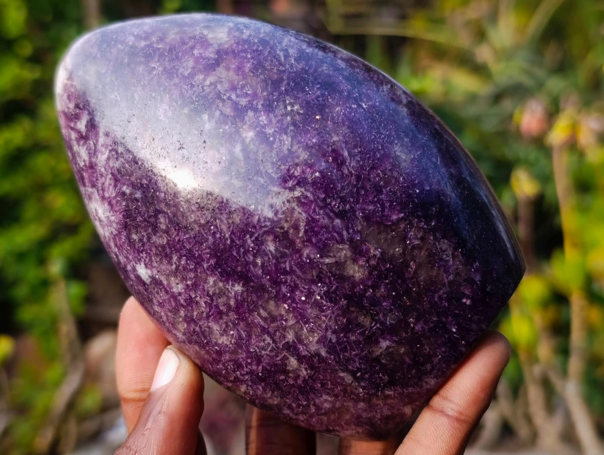 Polished Lepidolite Standing Display Pieces x 3 From Ambatondrazaka, Madagascar - Toprock Gemstones and Minerals 