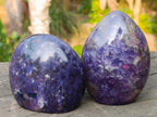 Polished Lepidolite Standing Display Pieces x 3 From Ambatondrazaka, Madagascar - Toprock Gemstones and Minerals 