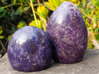 Polished Lepidolite Standing Display Pieces x 3 From Ambatondrazaka, Madagascar - Toprock Gemstones and Minerals 