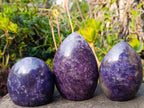 Polished Lepidolite Standing Display Pieces x 3 From Ambatondrazaka, Madagascar - Toprock Gemstones and Minerals 