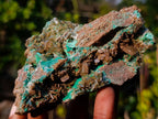 Natural Rare Bladed Barite with Malachite Specimens x 2 From Shangulowé Mine, Congo - Toprock Gemstones and Minerals 