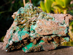 Natural Rare Bladed Barite with Malachite Specimens x 2 From Shangulowé Mine, Congo - Toprock Gemstones and Minerals 