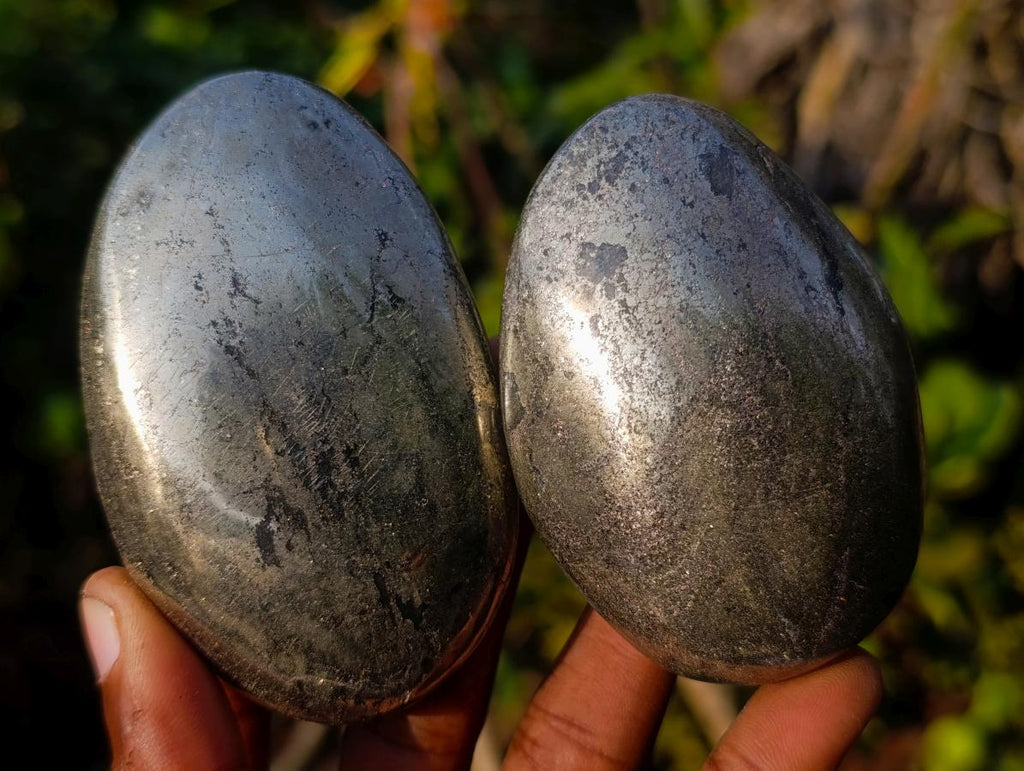Polished Basalt Pharaoh Stone Free Forms x 6 From Iron Duke Mine, Zimbabwe - Toprock Gemstones and Minerals 
