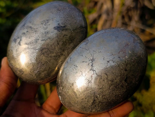 Polished Basalt Pharaoh Stone Free Forms x 6 From Iron Duke Mine, Zimbabwe - Toprock Gemstones and Minerals 