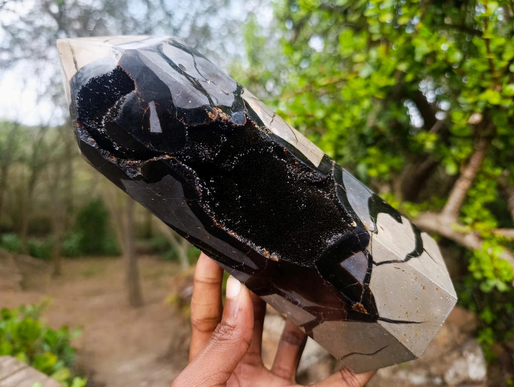 Polished Large Septerye Sauvage Tower x 1 From Mahajanga, Madagascar - Toprock Gemstones and Minerals 