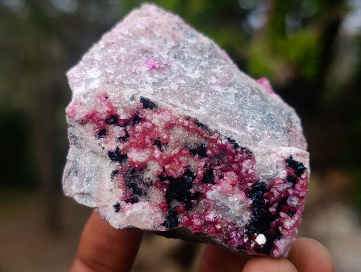 Natural Spherocobaltite Specimens x 4 From Musonoi Mine, Congo - Toprock Gemstones and Minerals 