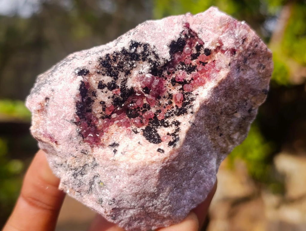 Natural Spherocobaltite Specimens x 4 From Musonoi Mine, Congo - Toprock Gemstones and Minerals 