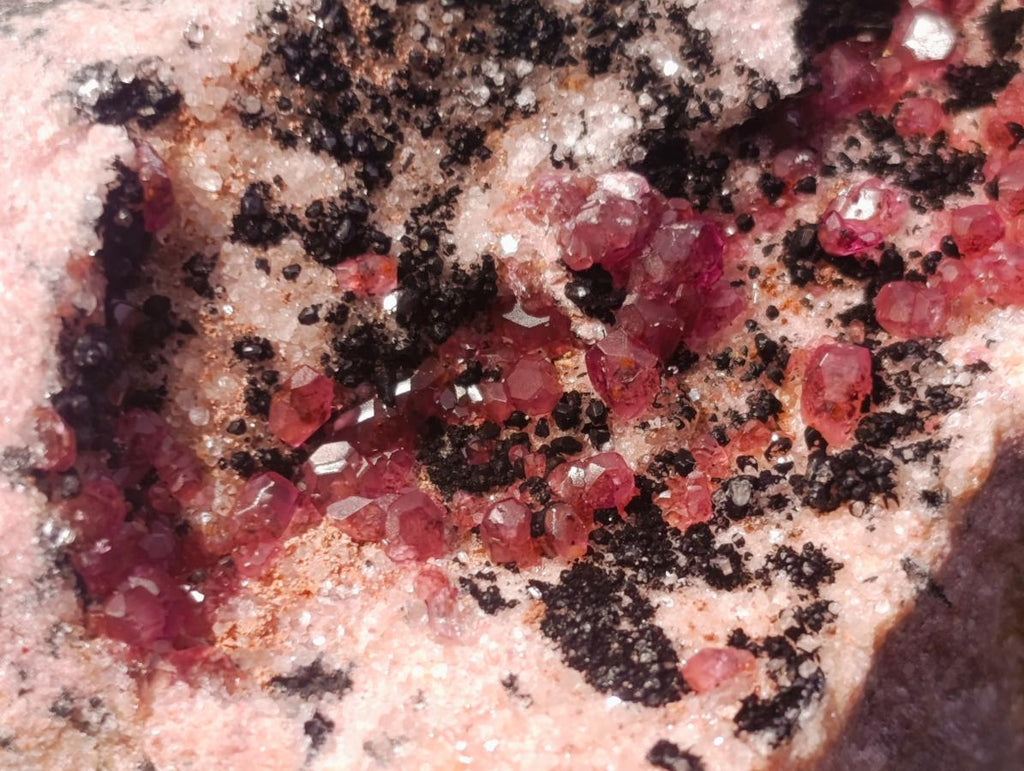 Natural Spherocobaltite Specimens x 4 From Musonoi Mine, Congo - Toprock Gemstones and Minerals 