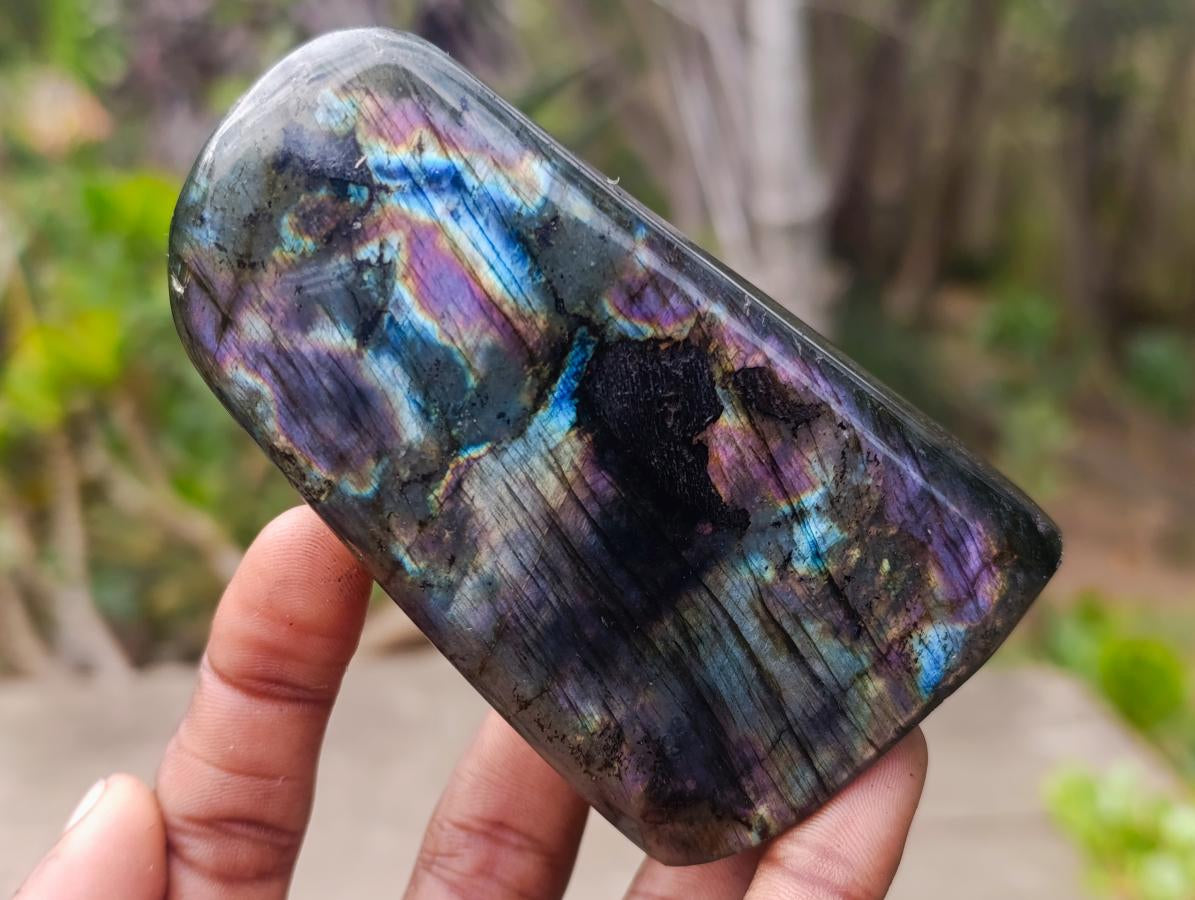 Polished Labradorite Standing Display Pieces x 6 From Madagascar - Toprock Gemstones and Minerals 