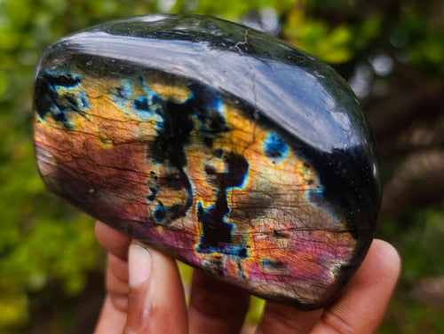 Polished Labradorite Standing Display Pieces x 6 From Madagascar - Toprock Gemstones and Minerals 