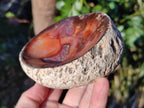 Polished Carnelian Agate Gemstone Bowls x 6 From Madagascar - Toprock Gemstones and Minerals 