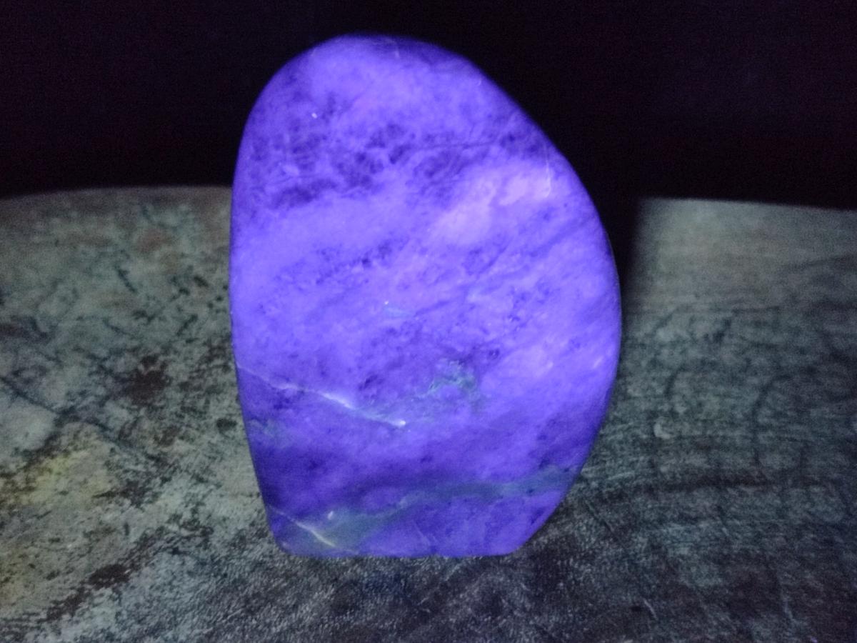 Polished Watermelon Fluorite Standing Display Pieces x 3 From Uis, Namibia - Toprock Gemstones and Minerals 