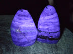 Polished Watermelon Fluorite Standing Display Pieces x 3 From Uis, Namibia - Toprock Gemstones and Minerals 