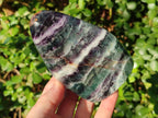 Polished Watermelon Fluorite Standing Display Pieces x 3 From Uis, Namibia - Toprock Gemstones and Minerals 