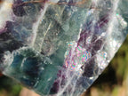 Polished Watermelon Fluorite Standing Display Pieces x 3 From Uis, Namibia - Toprock Gemstones and Minerals 