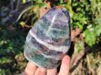 Polished Watermelon Fluorite Standing Display Pieces x 3 From Uis, Namibia - Toprock Gemstones and Minerals 