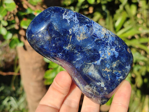 Polished Dumortierite Standing Display Pieces x 6 From Madagascar - Toprock Gemstones and Minerals 