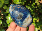 Polished Dumortierite Standing Display Pieces x 6 From Madagascar - Toprock Gemstones and Minerals 