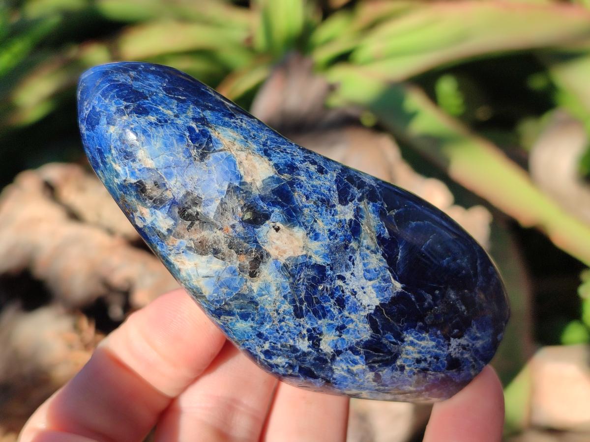 Polished Dumortierite Standing Display Pieces x 6 From Madagascar - Toprock Gemstones and Minerals 
