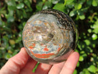 Polished Ocean Jasper Spheres x 2 From Northwest Coast, Madagascar - Toprock Gemstones and Minerals 