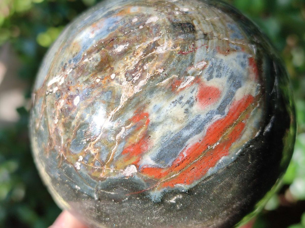 Polished Ocean Jasper Spheres x 2 From Northwest Coast, Madagascar - Toprock Gemstones and Minerals 