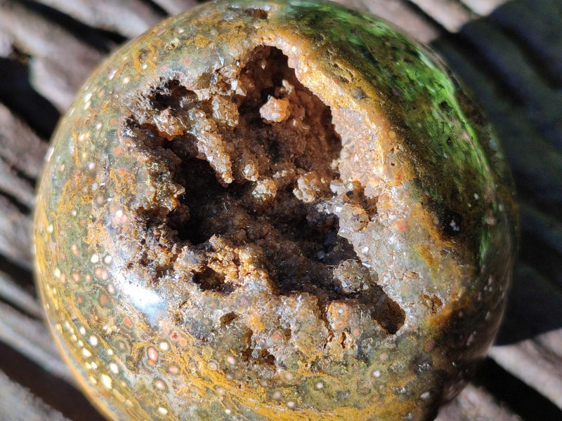Polished Ocean Jasper Spheres x 2 From Northwest Coast, Madagascar - Toprock Gemstones and Minerals 