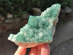 Natural Green Cubic Fluorite Specimens x 6 From Mandrosonoro, Madagascar - Toprock Gemstones and Minerals 