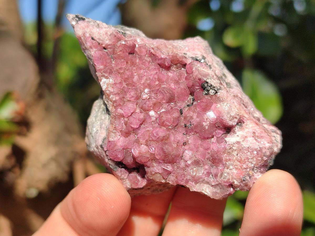 Natural Spherocobaltite Specimens x 6 From Musonoi Mine, Congo - Toprock Gemstones and Minerals 