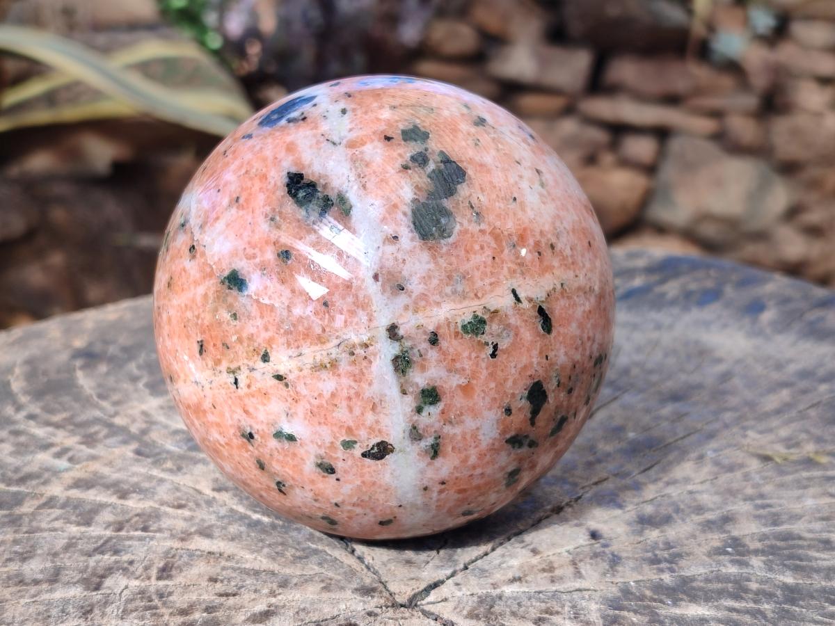 Polished Large Orange Calcite Sphere x 1 From Madagascar - Toprock Gemstones and Minerals 