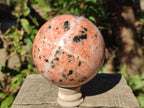 Polished Large Orange Calcite Sphere x 1 From Madagascar - Toprock Gemstones and Minerals 