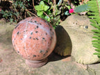 Polished Large Orange Calcite Sphere x 1 From Madagascar - Toprock Gemstones and Minerals 