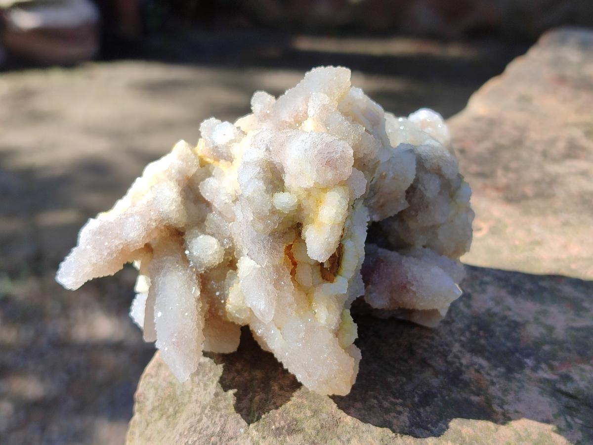 Natural Drusy Fairy Spirit Quartz Clusters x 6 From Boekenhouthoek, South Africa - Toprock Gemstones and Minerals 
