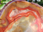 Polished On One Side Carnelian Agate Gemstone Bowls x 4 From Madagascar - Toprock Gemstones and Minerals 