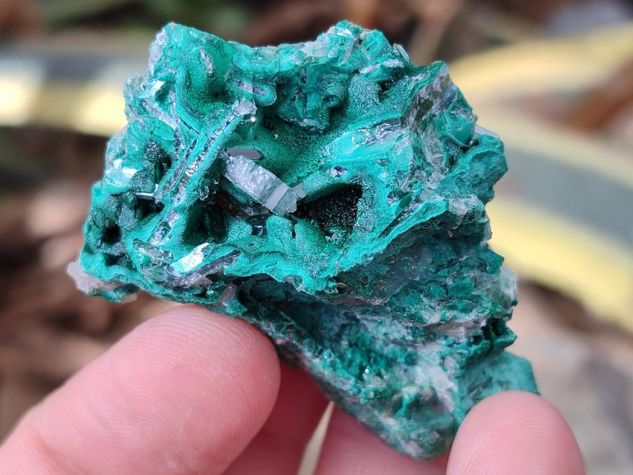 Natural Rare Bladed Barite Specimens with Malachite x 12 From Shangulowé Mine, Congo - Toprock Gemstones and Minerals 
