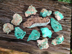 Natural Rare Bladed Barite Specimens with Malachite x 12 From Shangulowé Mine, Congo - Toprock Gemstones and Minerals 