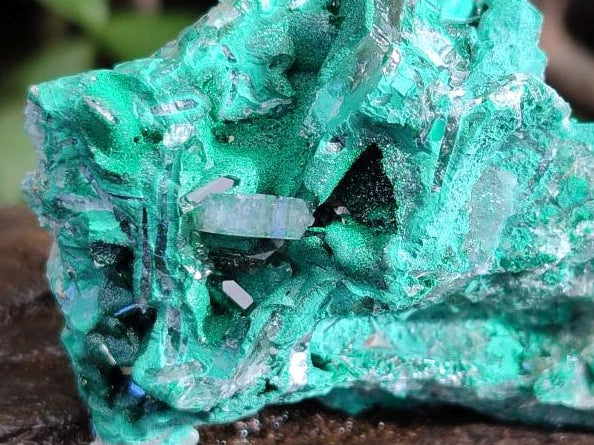 Natural Rare Bladed Barite Specimens with Malachite x 12 From Shangulowé Mine, Congo - Toprock Gemstones and Minerals 