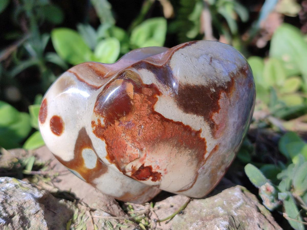 Polished Polychrome Jasper Twin Hearts x 12 From NW Coast, Madagascar - Toprock Gemstones and Minerals 